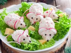 Салат-закуска «Счастливые мышата»